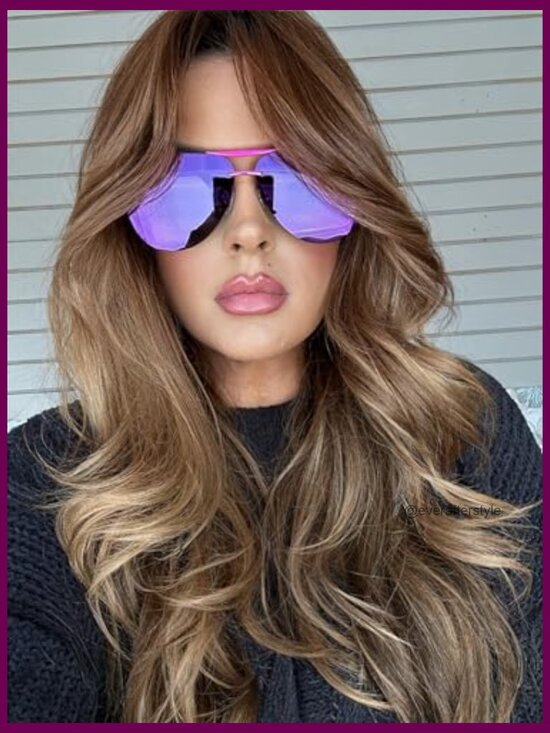 Oversized Aviator Sunglasses with UV400 Protection main image 7